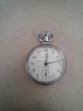 Rare Extended Crown 1967 Ingersoll Triumph Pocket Watch Serviced new Crystal