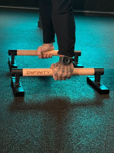 Long parallettes with wooden - with,