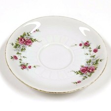 Vintage – Bavaria Mitterteich Saucer – 5.25" Porcelain – Roses & Gold Rim