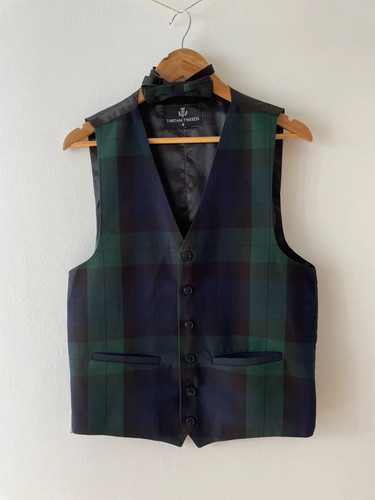 Tartan tweeds waistcoat - tartan,