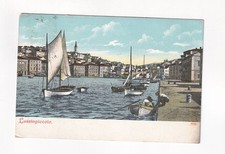 D8862) LUSSINPICCOLO - Sailing boat Rowing boat Houses 1916