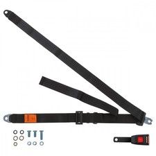 Front Static Seat Belt For Mazda E2200 Van 1984 Shape Black