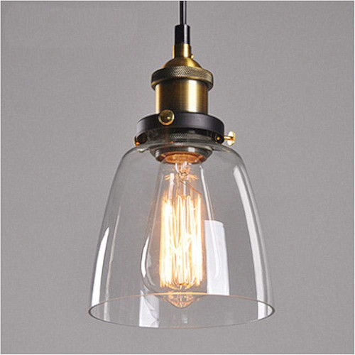 Glass pendant light vintage - light,