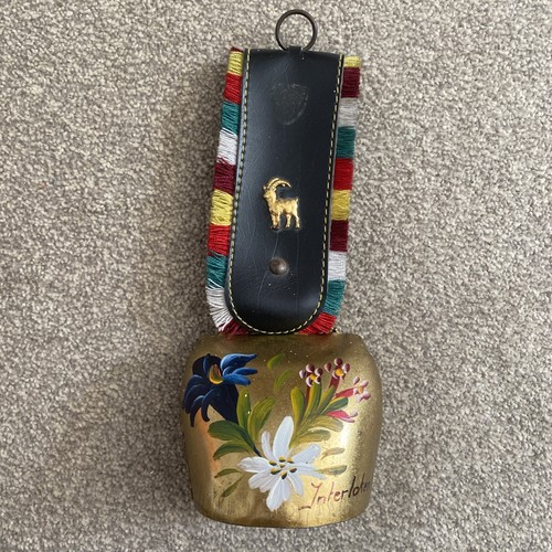 Vintage swiss cowbell with - cowbell,