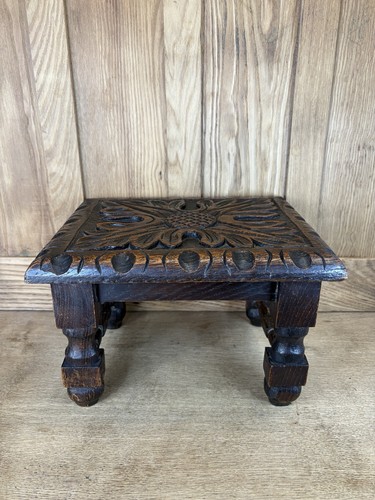 Antique carved wooden foot - carved,