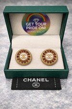 Vintage CHANEL Button Earrings