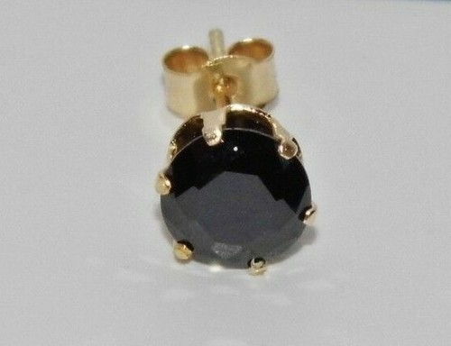 Men 9ct gold - 1.00ct, black