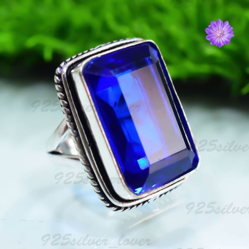 Blue tanzanite gemstone 925 - blue,