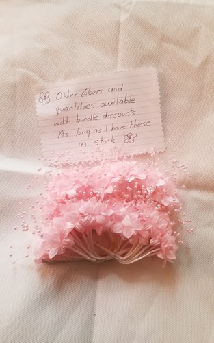 Pink babies breath stems - pink,