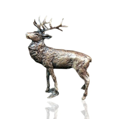 Bronze red deer - stag,