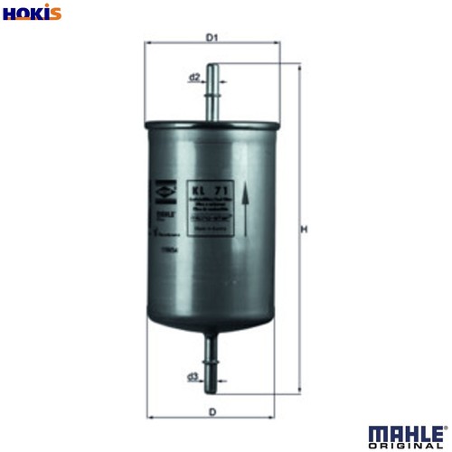 Fuel filter for volvo - kl,