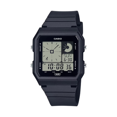 Casio black resin strap - casio,