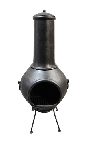 Solid cast iron chimenea - solid,