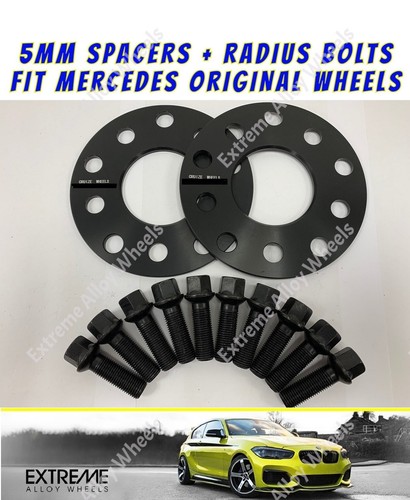 Alloy wheel spacers 5mm - alloy, fit