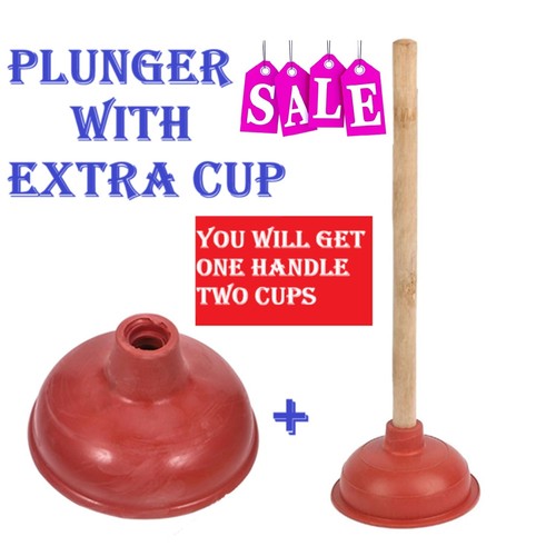 Large toilet plunger with 43cm - plunger,