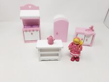 Early Learning Centre ELC Rosebud Cottage Dolls House - Wooden Kitchen Furniture