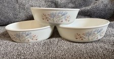 Pyrex blue iris - 3x, soup