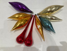 NINE LARGE VINTAGE CHRISTMAS