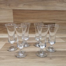 Set of 6 Small Clear Glass