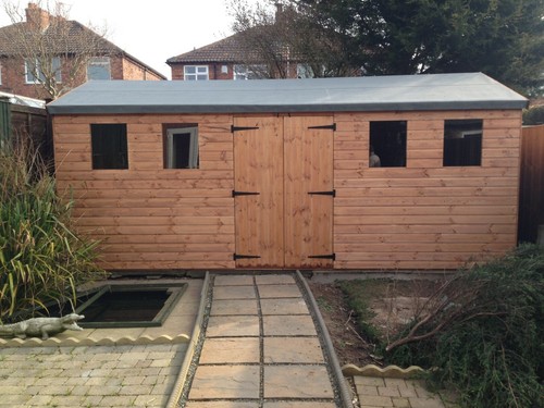 Wooden shed workshop - wooden,