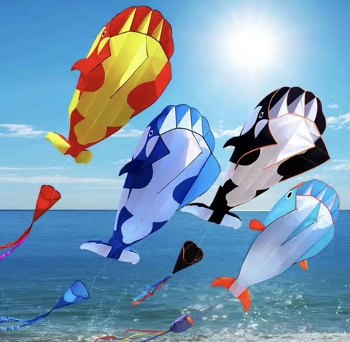 Large dolphin whale - 2.2m, kite