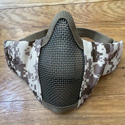 Airsoft half face mesh mask - face,