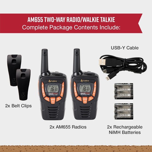 Cobra am655 walkie talkie - talkie, twin