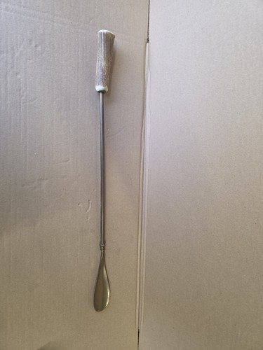 Brass shoe horn with - brass,