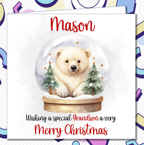 Personalised snow globe - personalised,