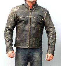 Mens Motorcycle Distressed