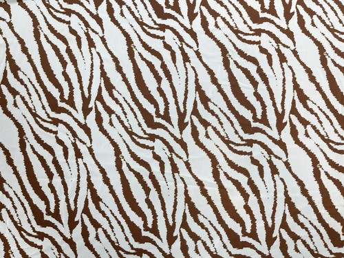 Brown zebra print chiffon - brown,
