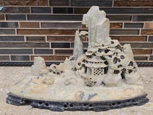 Vntg hand carved chinese - carved,