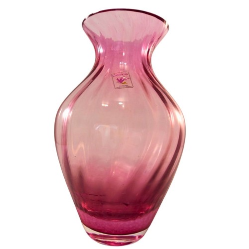 Caithness crystal glass vase - caithness,