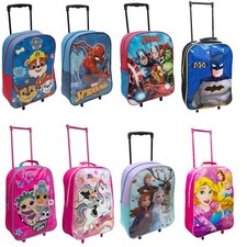 Disney KIDS BOYS GIRLS CABIN TROLLEY CASE WHEELED BAG SUITCASE HAND LUGGAGE