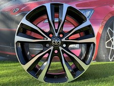 4X R17 Inch 5X114.3 Toyota Corolla Style Black Polished Wheels: Fits For Avalon