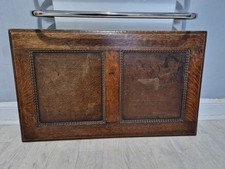 Antique Oak Two Panel   Coffer
