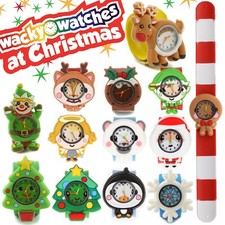 Kids Christmas Festive Jinglebell Jewellery Snap Slap Novelty Xmas Stocking Gift