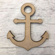 Ships anchor 2 MDF Wood Base Wooden Blank Craft