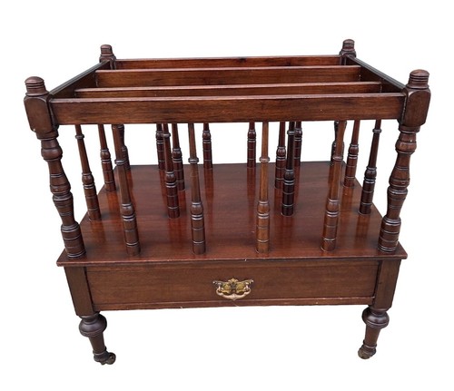 Antique mahogany canterbury - mahogany, /