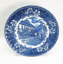 Royal Tudor Ware Coaching Taverns  - 25cm / 10" Dinner Plate - Blue Vintage