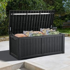 430L Large Outdoor / Indoor Storage Box / Bench Seat / Garden Store 4ft x 2ft