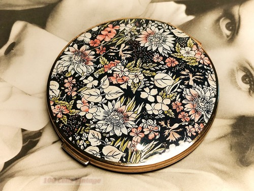 Black floral seen vintage - black,