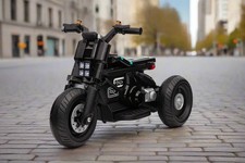 New 3 Wheel Motorbike Kids 6V Trike Electric Ride On Motorcycle - Black