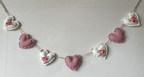 Heart garland bunting - garland, in