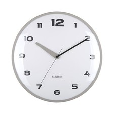40cm Karlsson Wall Clock Brisk Dome Round Silent Non Ticking Wall Clock Home