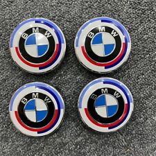 bmw center caps 68mm 50 year anniversary