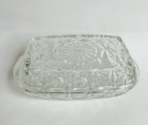Vintage glass butter - vintage,