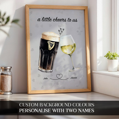 Personalised guinness white - &,