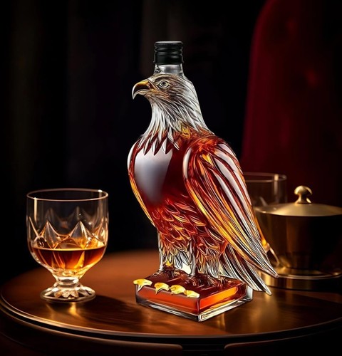 Whiskey eagle bottle - eagle, creative