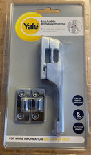 Yale Lock P115CH Lockable Wooden Casement Window Handle Polished Chrome Finish